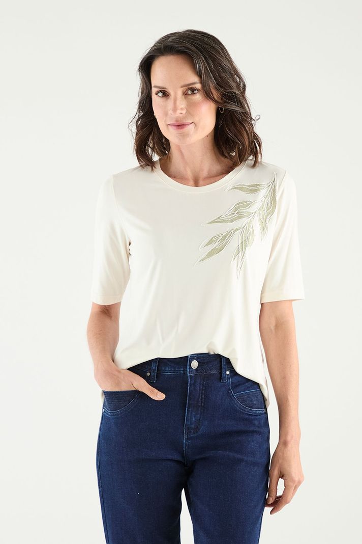 Polera Estampada Crudo Ma Griffe 14602224056105-0