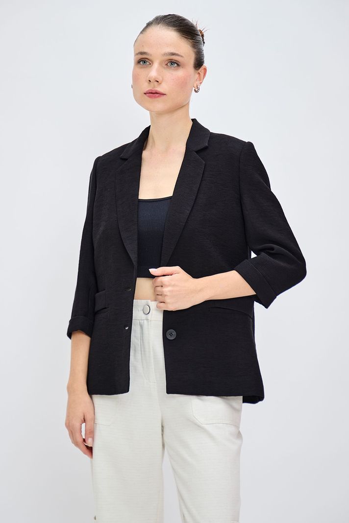 Blazer Liso Negro iO 16020224055102-0