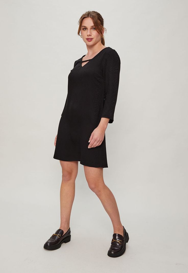 Vestido Corto Negro Negro Ash 13007124052102-2