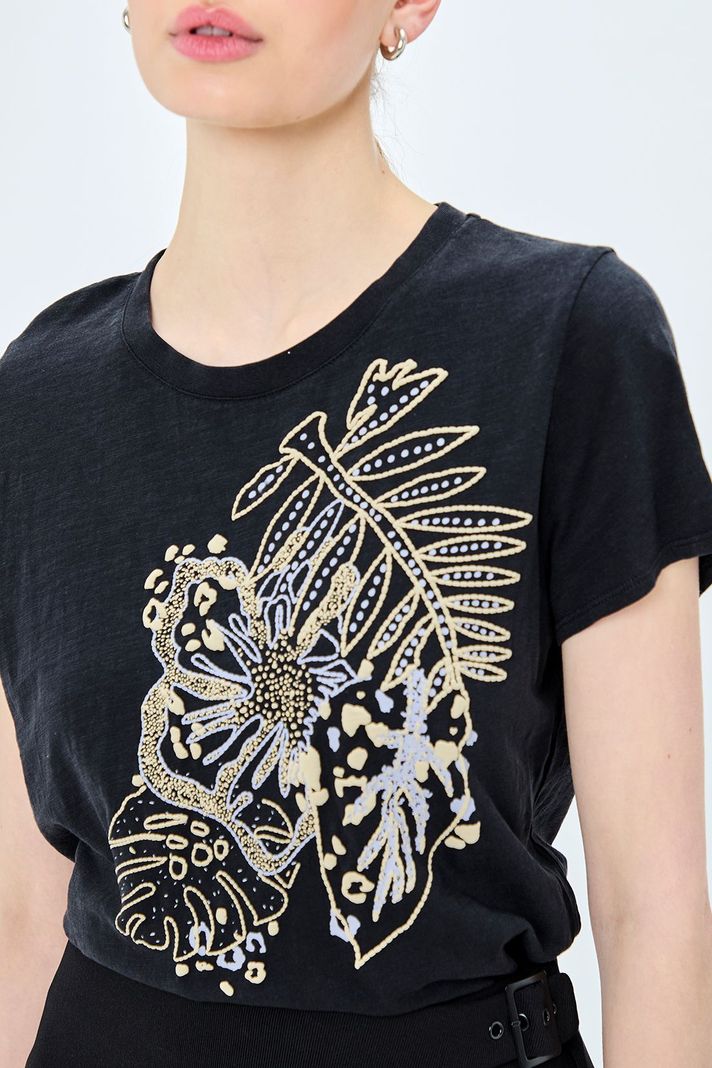 Polera Estampada Negro iO 14620224056102-1