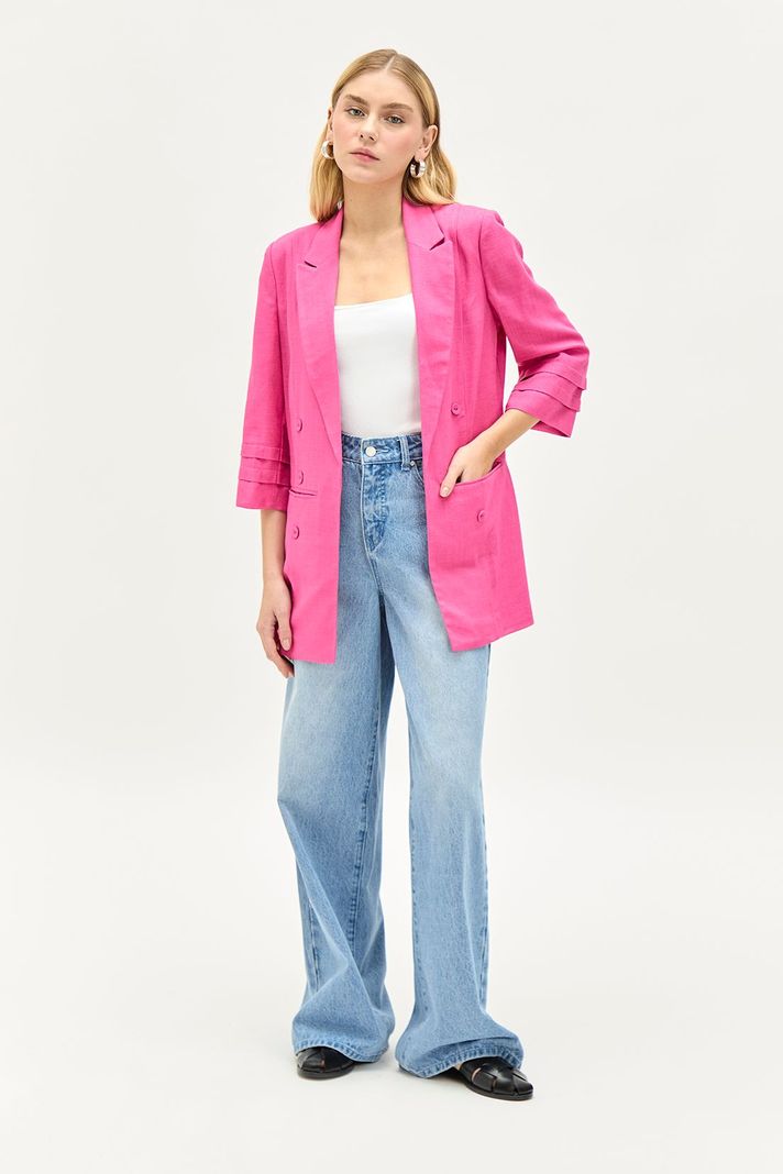 Blazer Liso fucsia iO 16020224056116-0