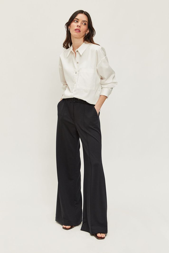 Blusa Camisera Lisa Blanco Ash 14007224056105-0
