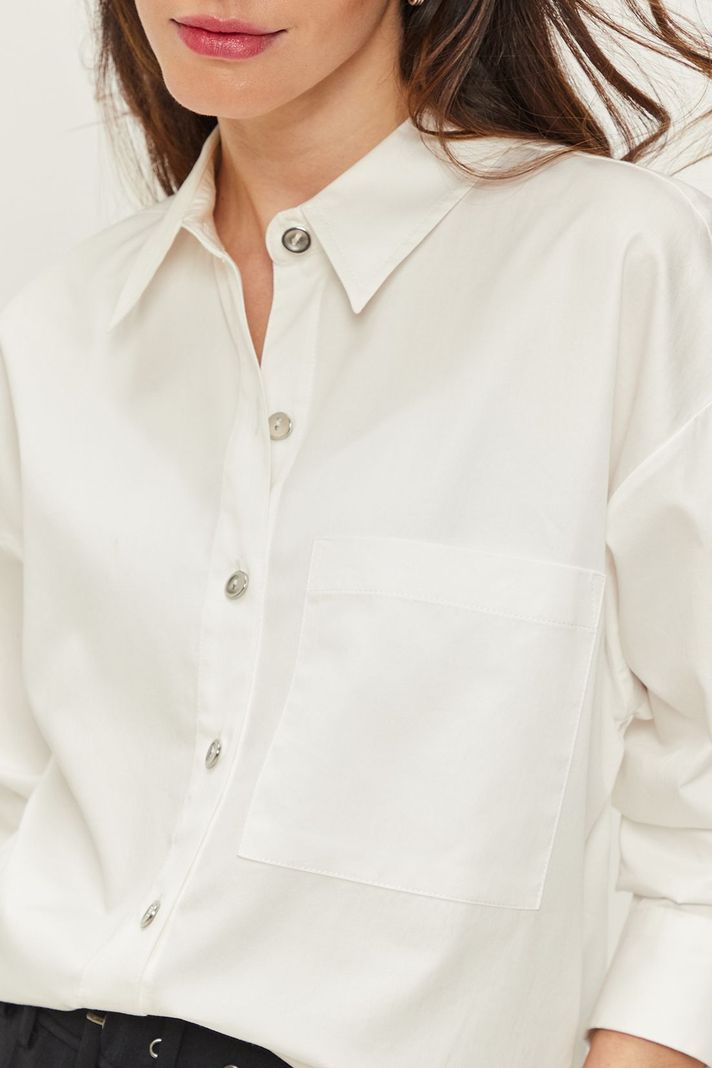 Blusa Camisera Lisa Blanco Ash 14007224056105-1