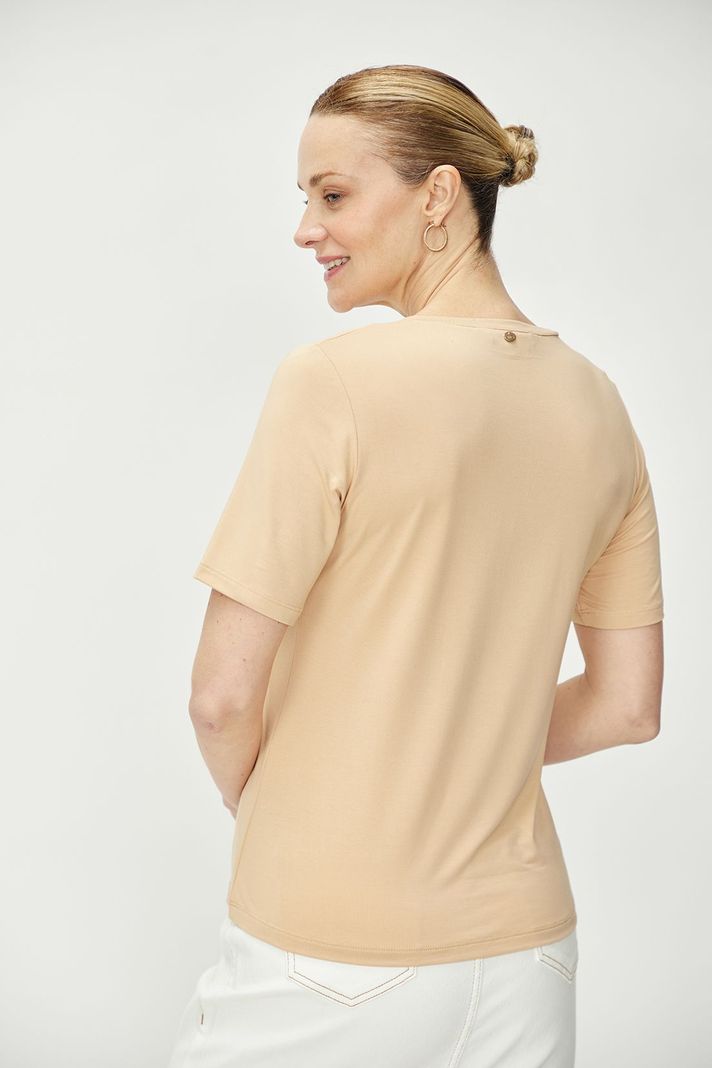 Polera Aplicación Escote Beige Ma Griffe 14202224058106-4