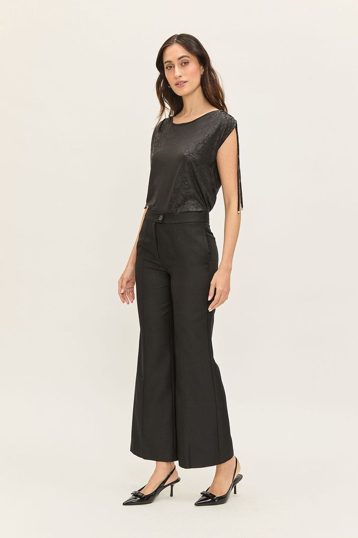 Pantalon Liso Flare Negro Ash 11007224059102-2