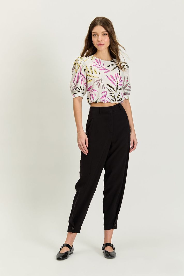 Pantalón Liso Negro 11020224022102-0