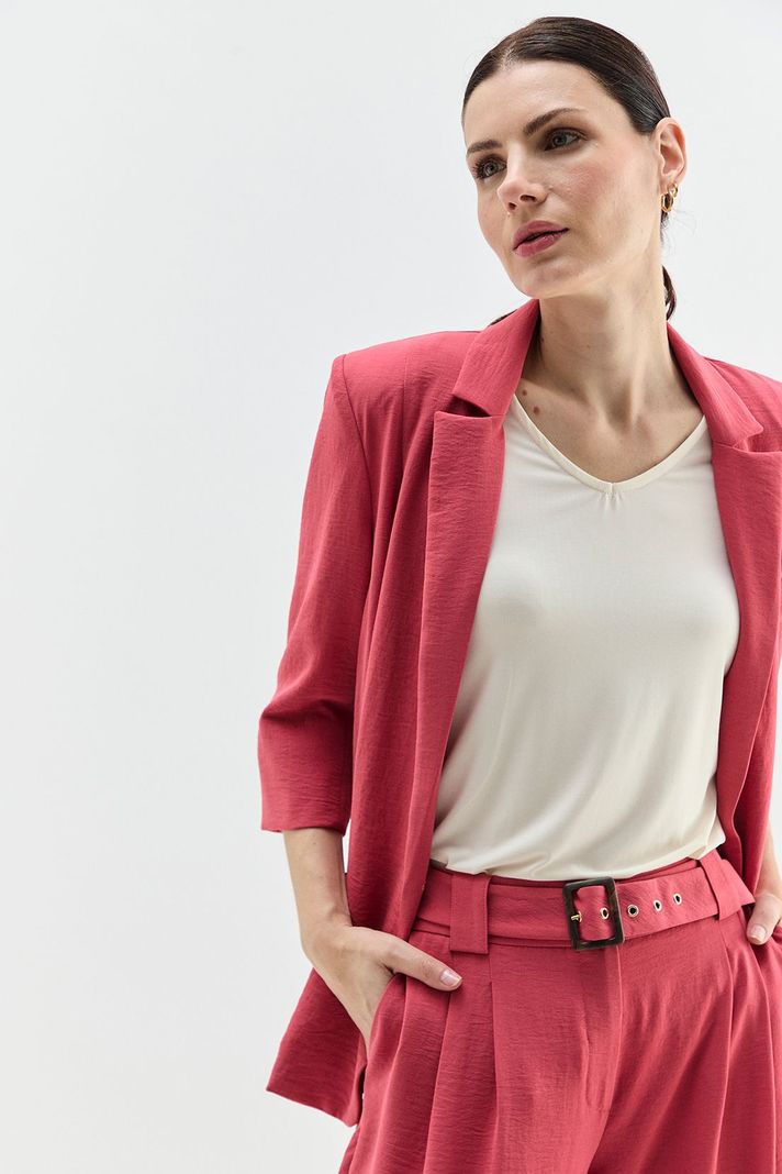 Blazer Con Lazo Rosado Ma Griffe 16002224059123-1