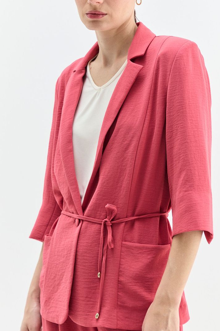 Blazer Con Lazo Rosado Ma Griffe 16002224059123-2