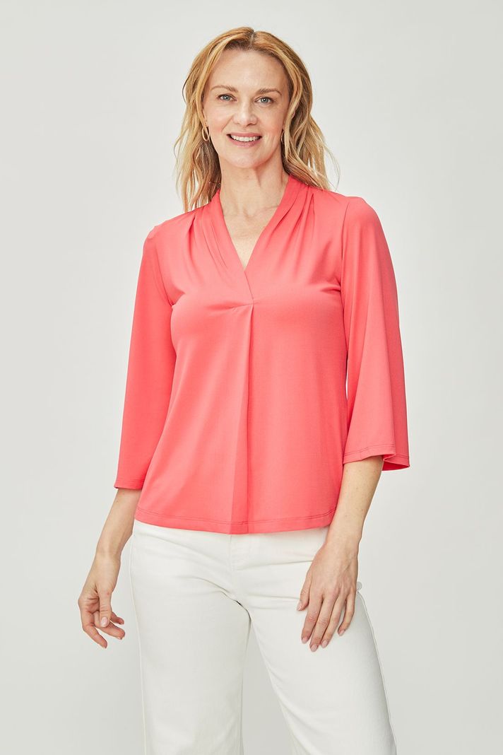 Polera Con Plizado coral Ma Griffe 14202224056133-2