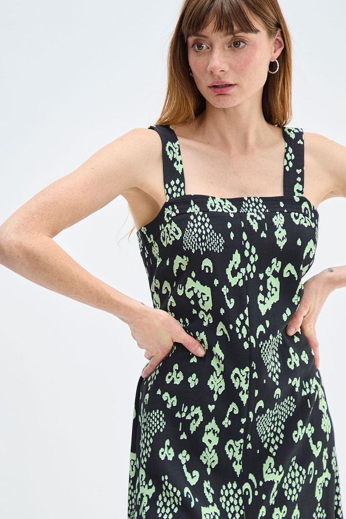 Vestido Largo Estampado Verde Ash 13507224053137-1