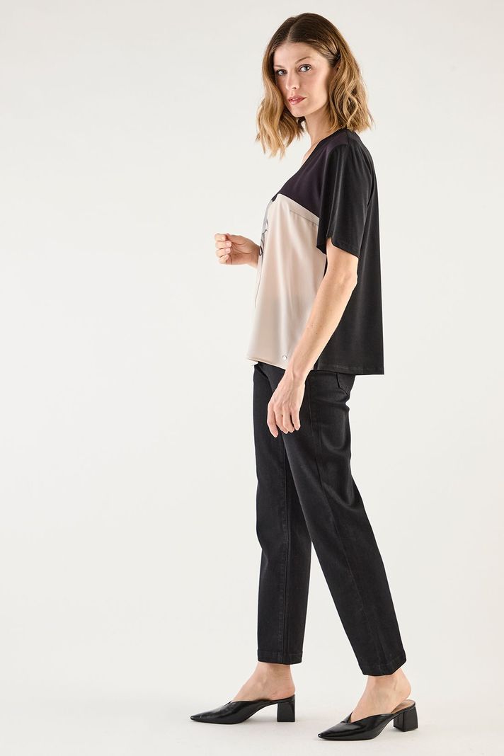 Polera Estampada Negro 14602125002102-2