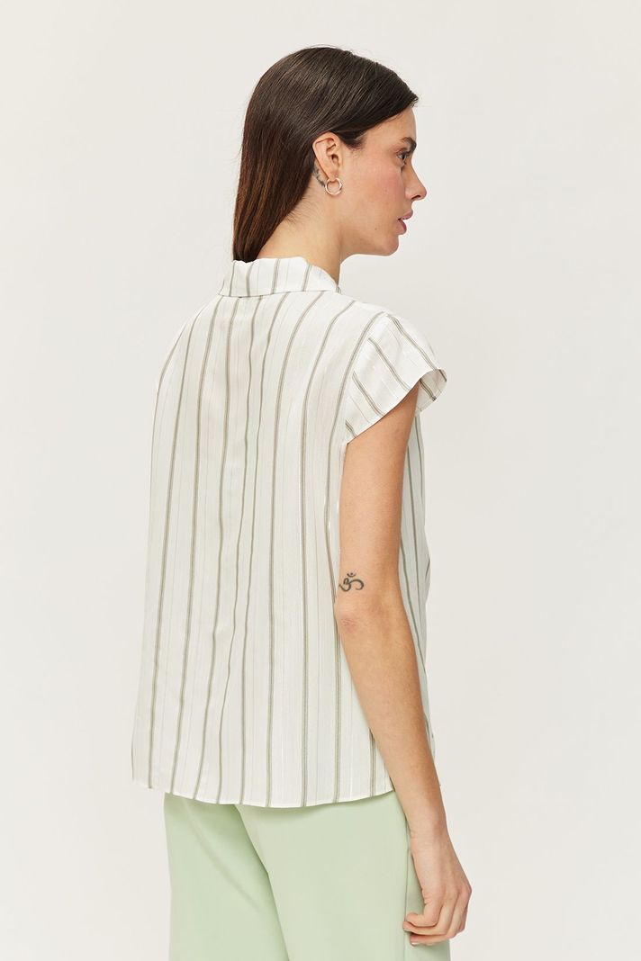Blusa Camisera Rayas Lurex Blanco Ash 14107224054105-3
