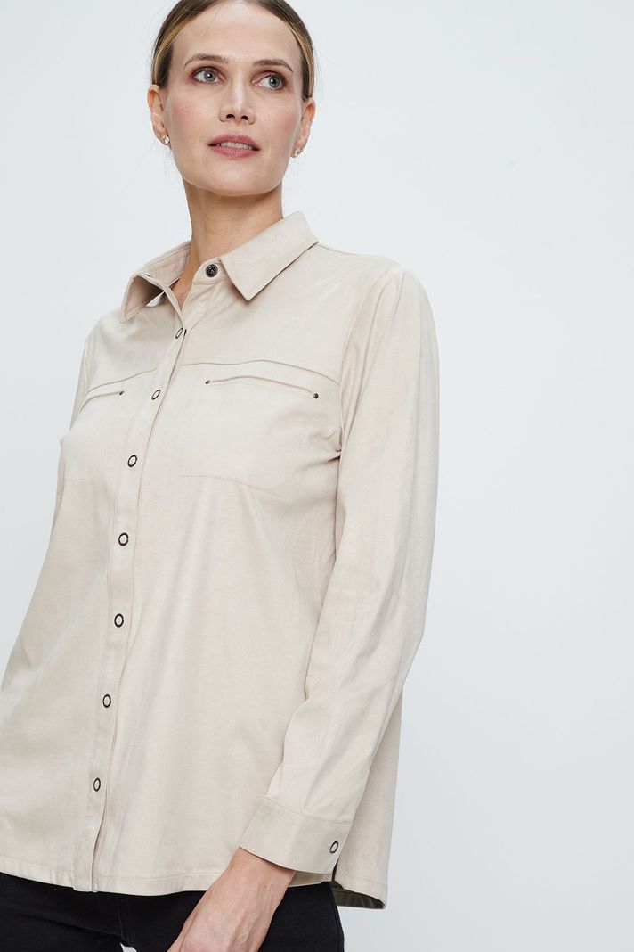 Casaca Lisa Beige Ma Griffe 17502224050106-0