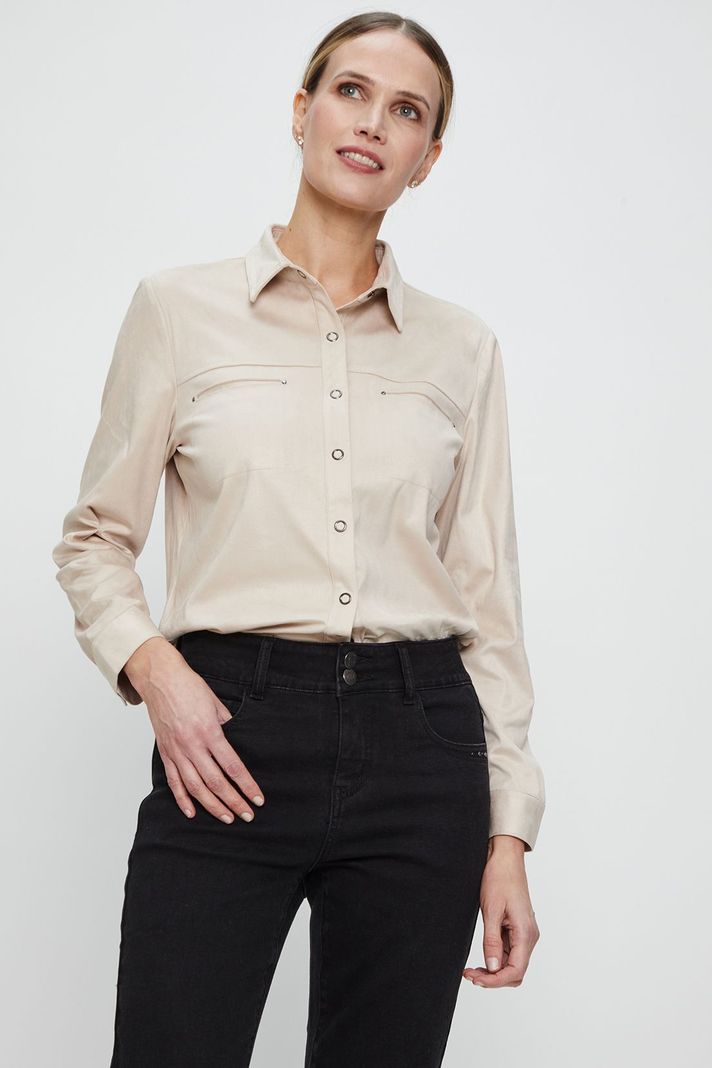 Casaca Lisa Beige Ma Griffe 17502224050106-3