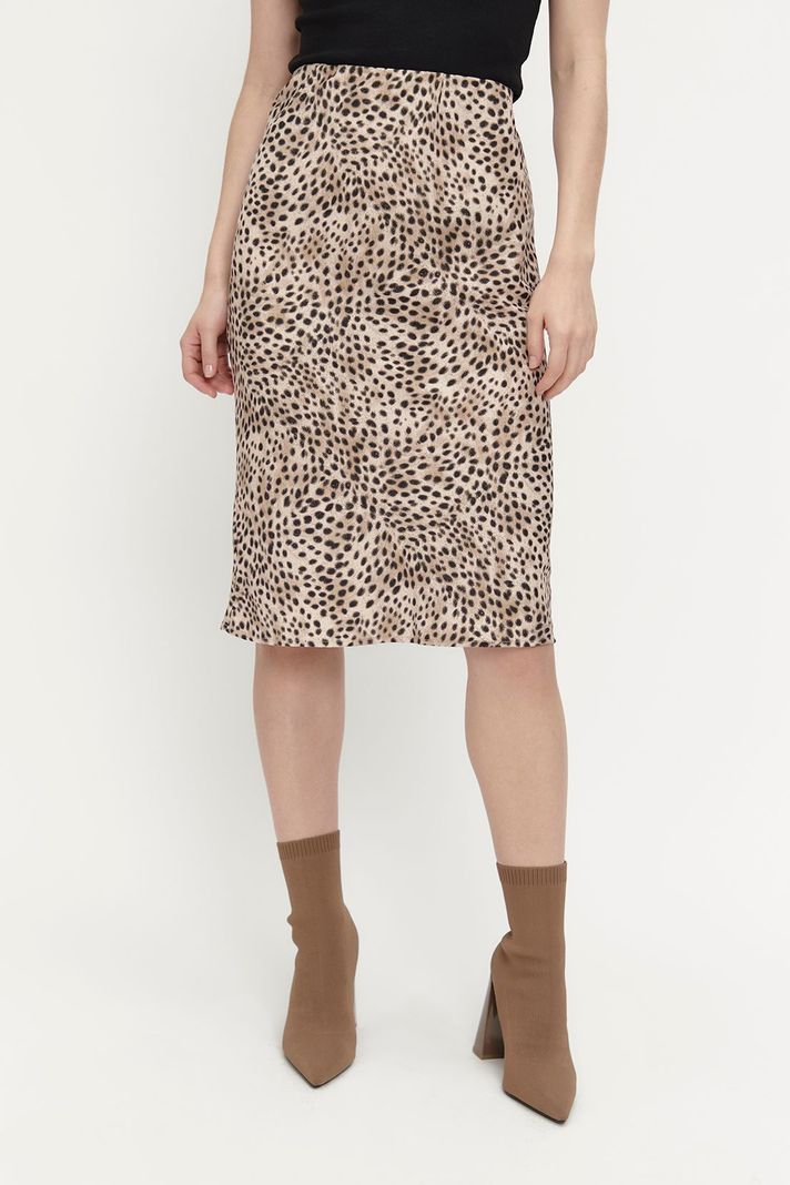 Falda Animal Print Negro Ash 12407224050102-1