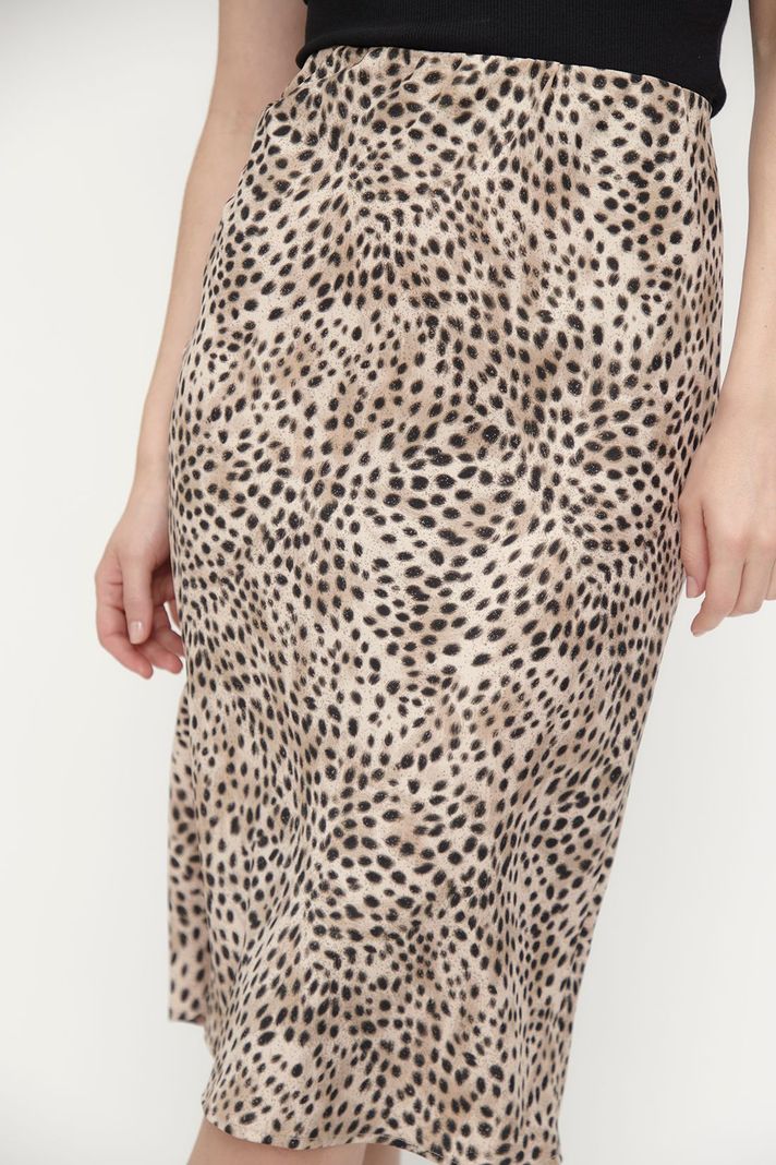 Falda Animal Print Negro Ash 12407224050102-2