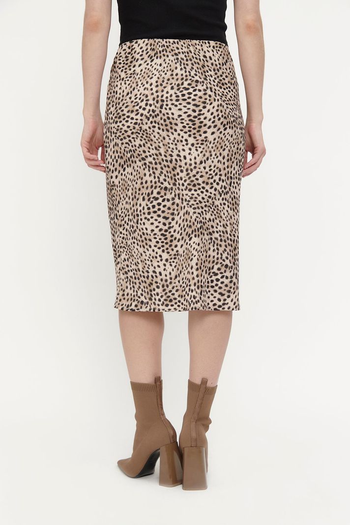 Falda Animal Print Negro Ash 12407224050102-4