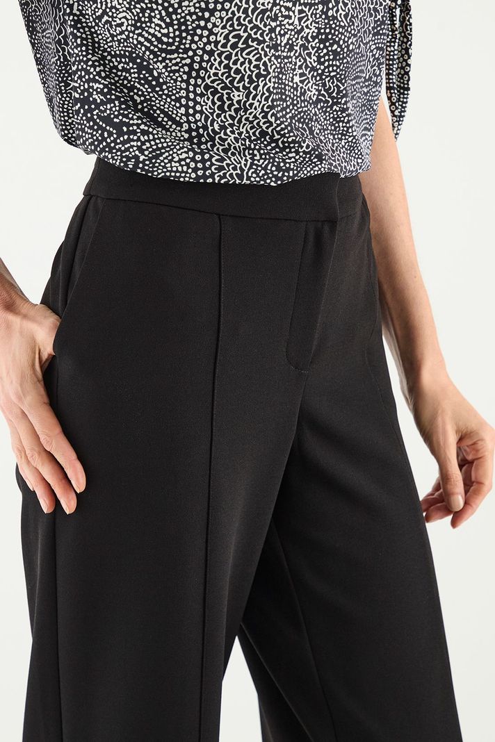 Pantalon Wide Con Corte Negro Ma Griffe 11002125100102-2
