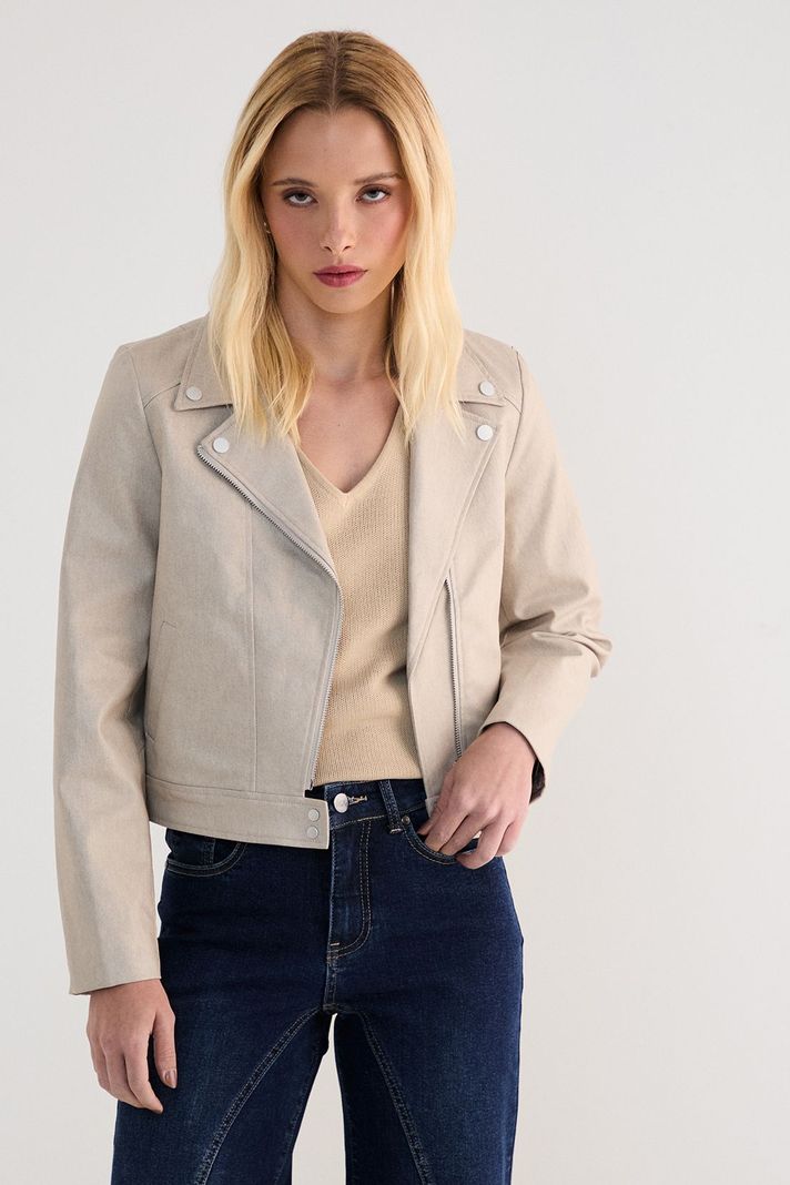 Chaqueta Biker Lisa Avellana 17507125055126-0