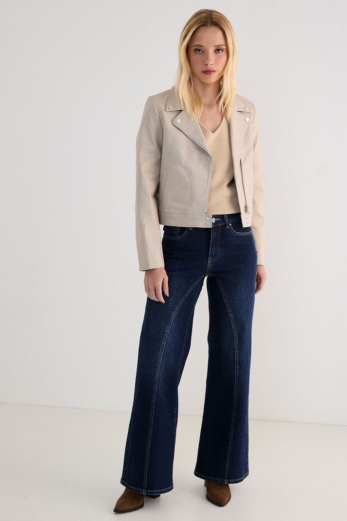 Chaqueta Biker Lisa Avellana 17507125055126-1