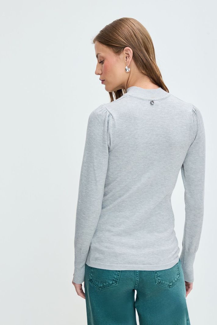 Sweater Liso Gris 18120125050113-2