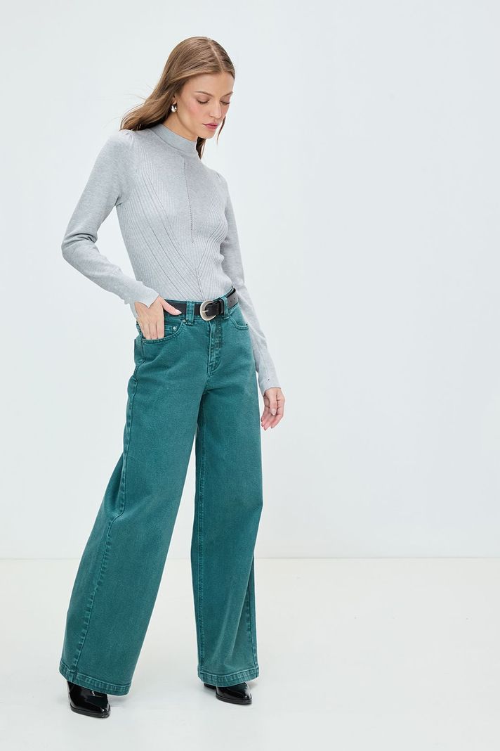 Sweater Liso Gris 18120125050113-4