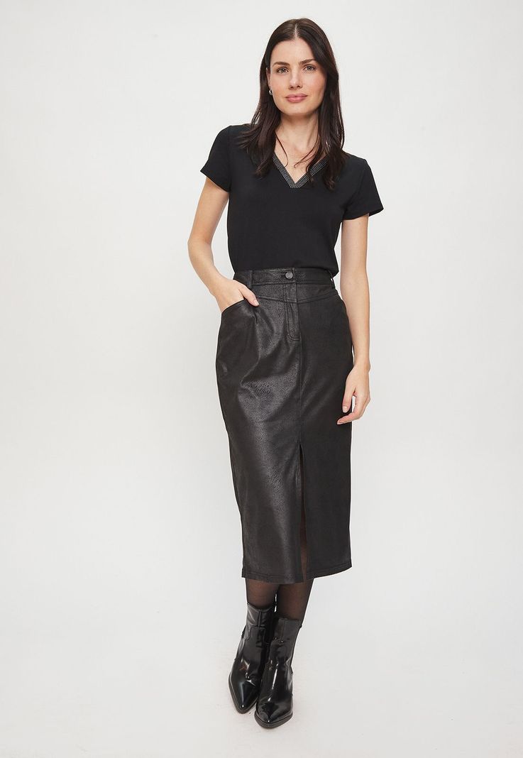 Polera Lisa Negro Ash 14207224005102-0