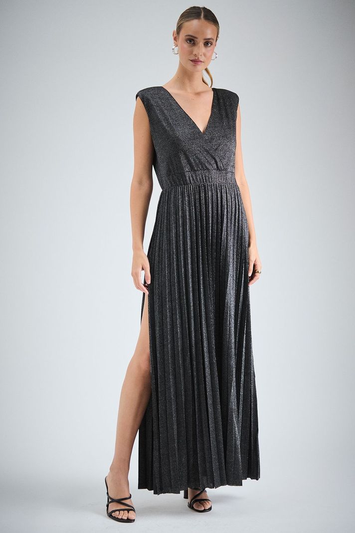 Vestido Liso Largo Negro iO 13420224055102-0