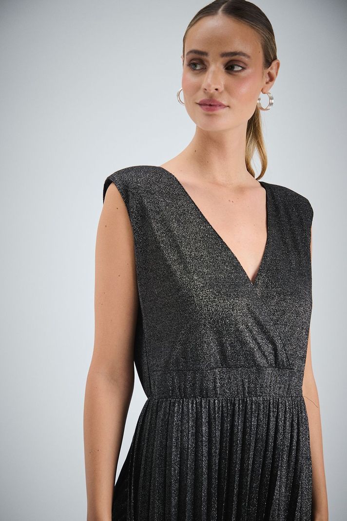 Vestido Liso Largo Negro iO 13420224055102-1