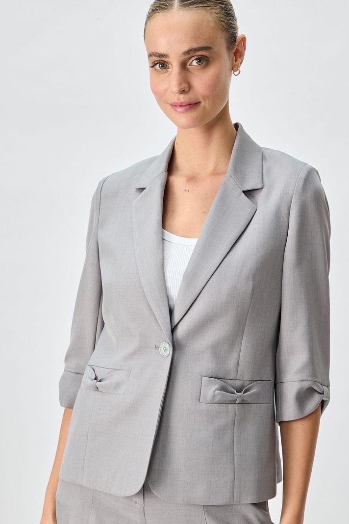 Blazer Liso Gris 16004125001113-2