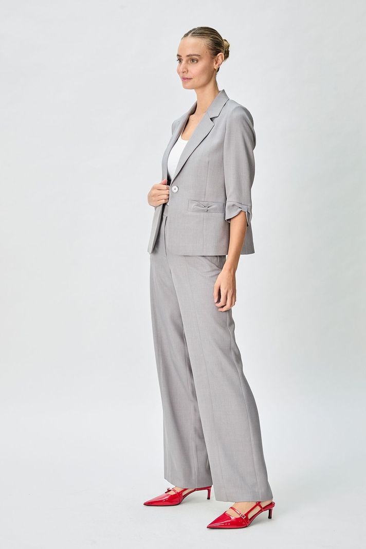 Blazer Liso Gris 16004125001113-3