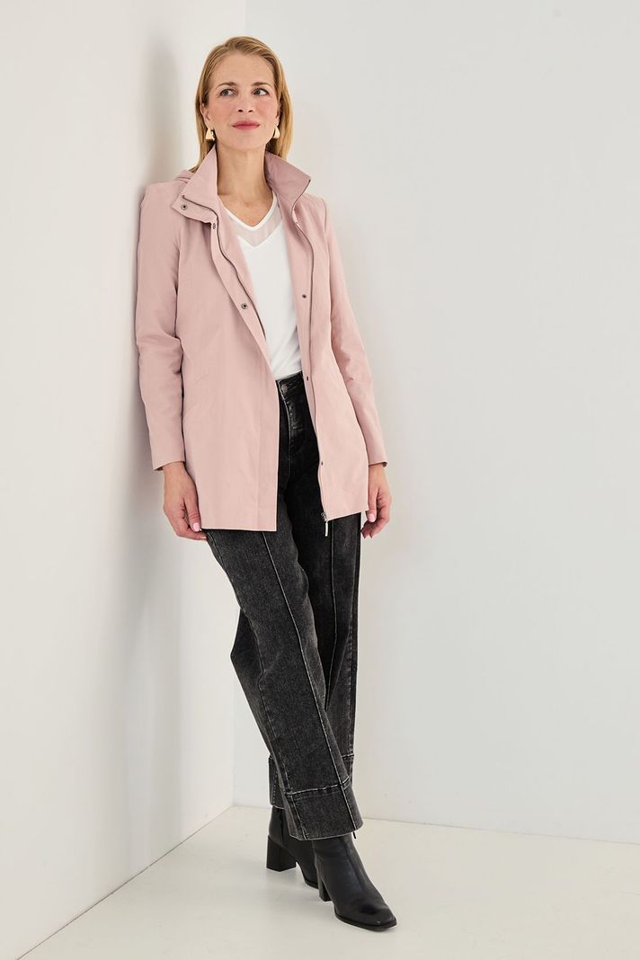 Trench Con Gorro Desmontable Rosado 17402125002123-1