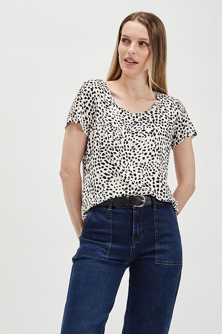 Polera Estampada Blanco Ash 14307224052105-0