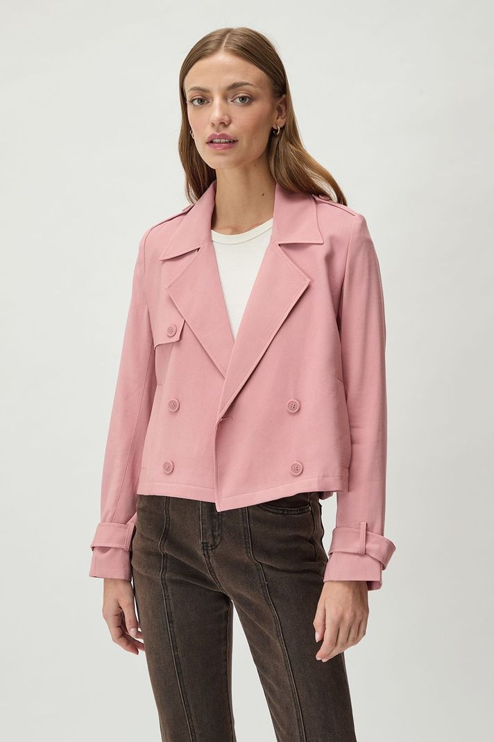 Trench Liso Rosa 17404125001123-1