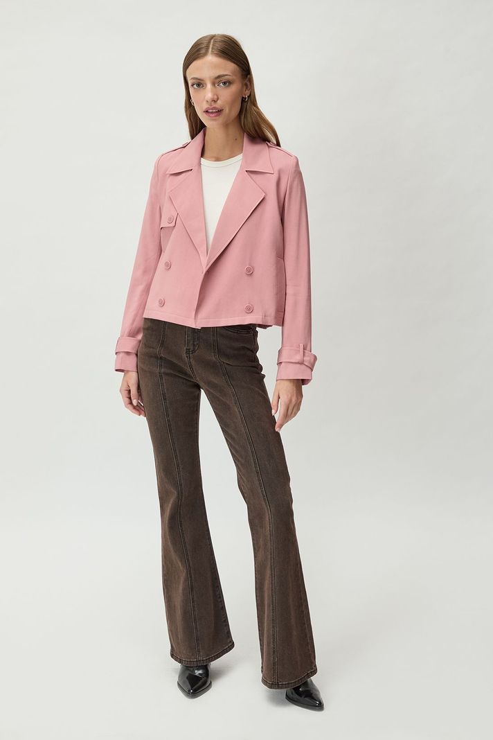 Trench Liso Rosa 17404125001123-4
