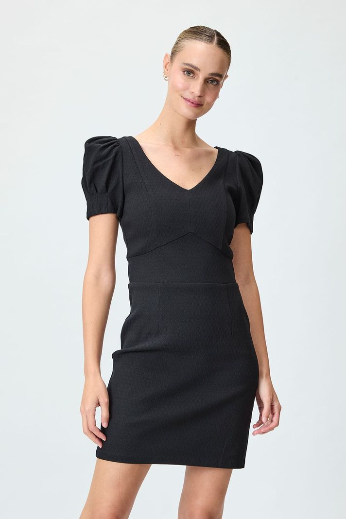 Vestido Liso Negro iO 13020125003102-2