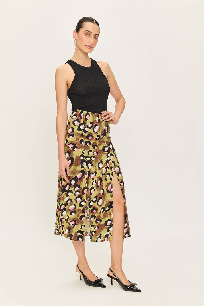 Falda Larga Fantasia Verde Ash 12404224001107-2
