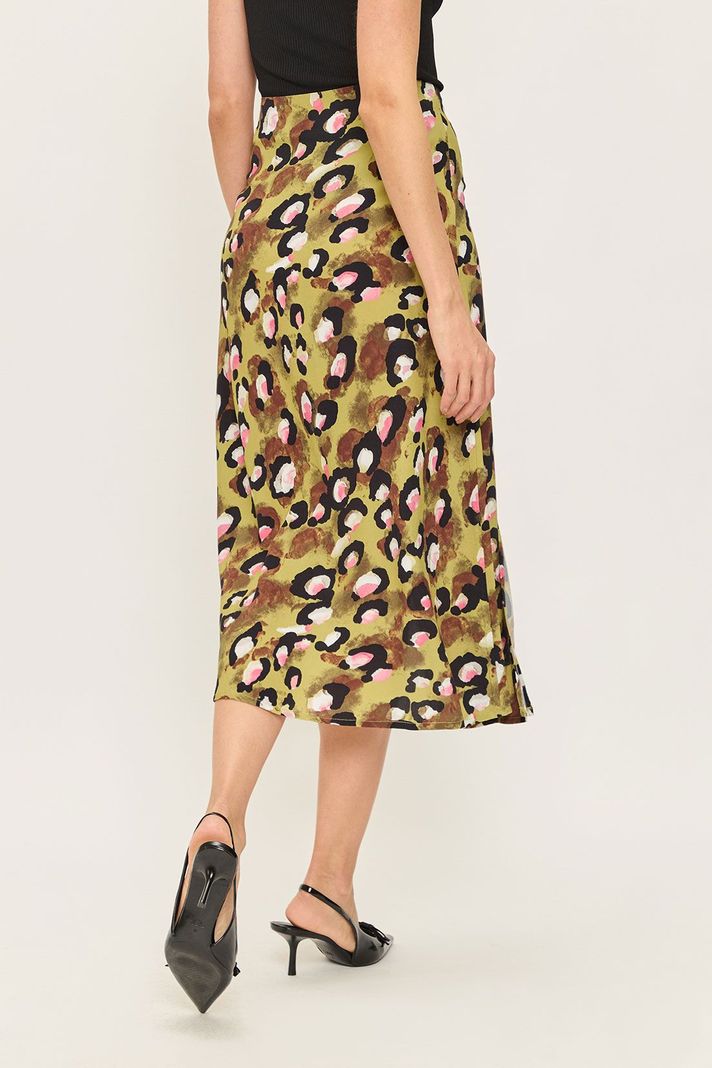 Falda Larga Fantasia Verde Ash 12404224001107-3
