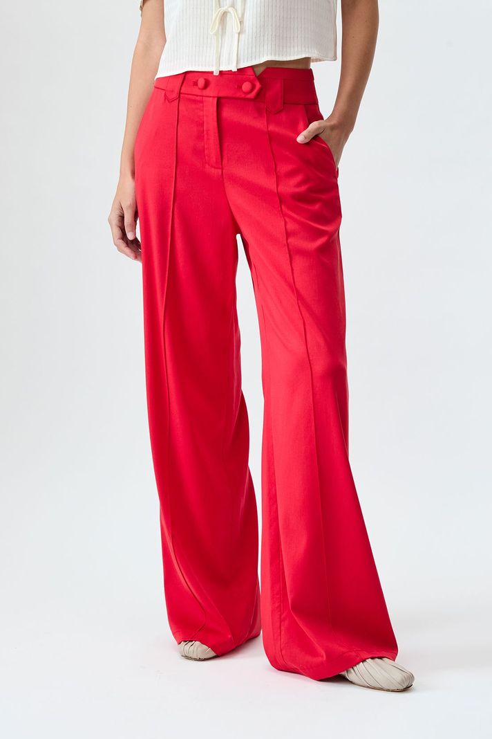 Pantalon Liso Rojo iO 11020125002103-1