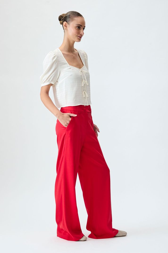 Pantalon Liso Rojo iO 11020125002103-3