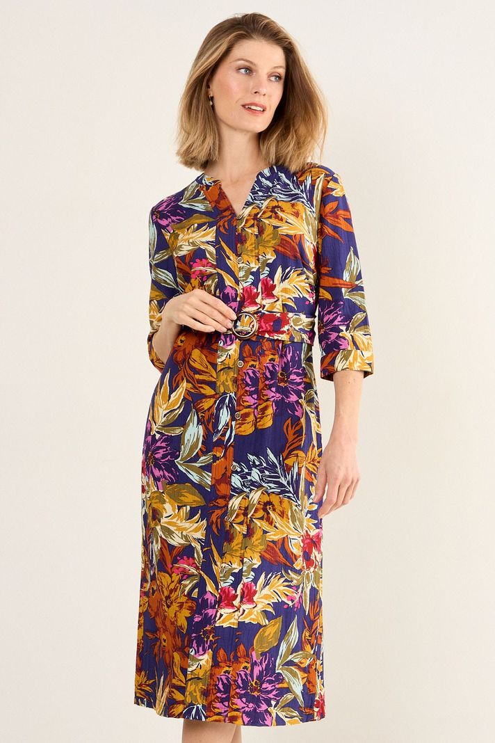 Vestido Estampado Azul Ma Griffe 13102126050104