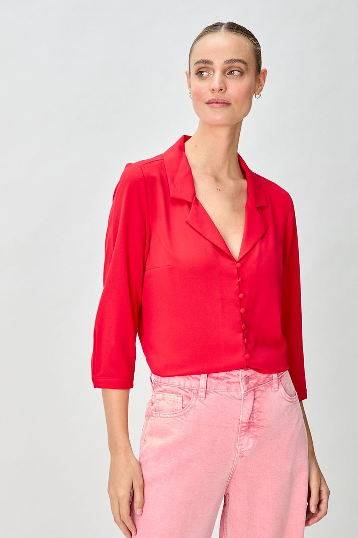 Blusa Lisa Rojo iO 14020125058103-0