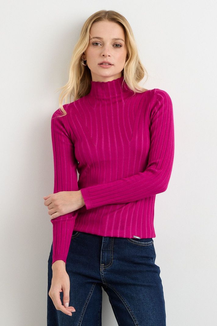 Sweater Liso Morado 18107125004121-0