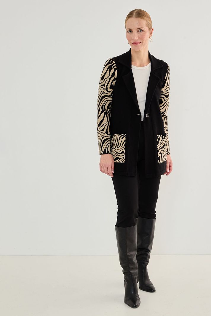 Tejido Tipo Chaqueton Negro 18602125002102-0