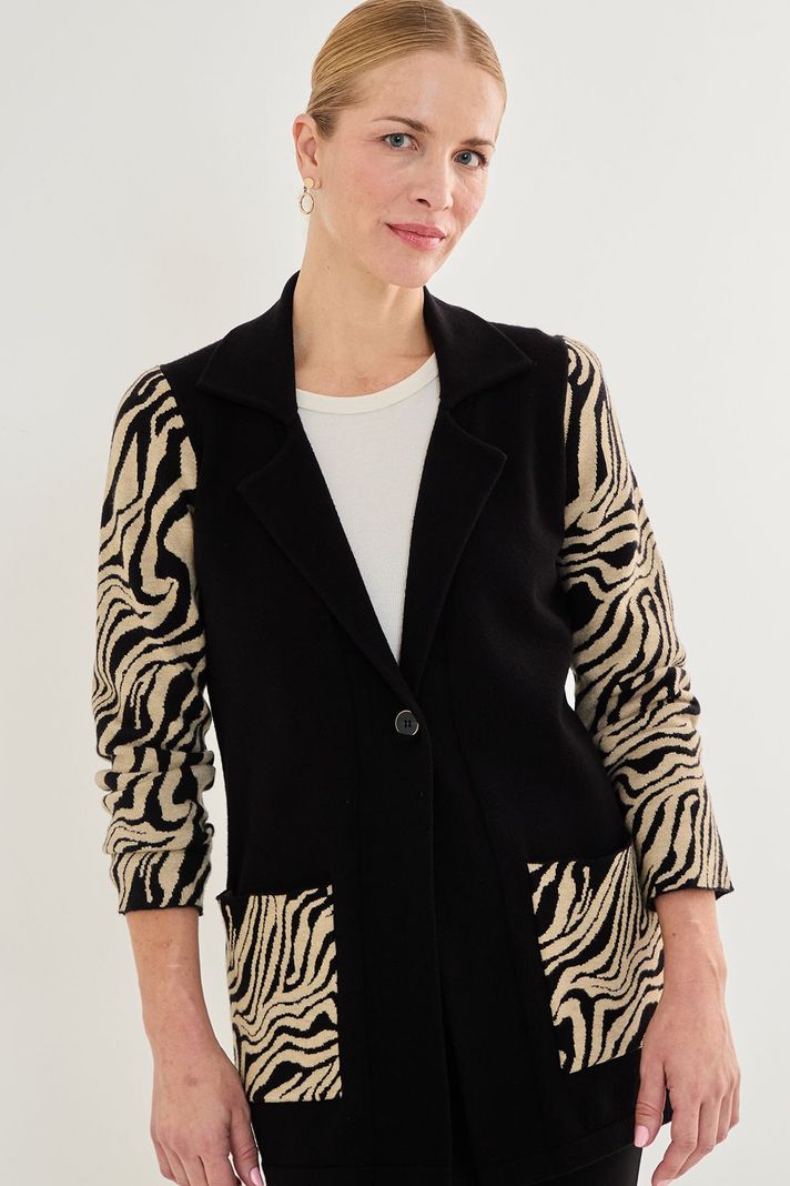 Tejido Tipo Chaqueton Negro 18602125002102-1