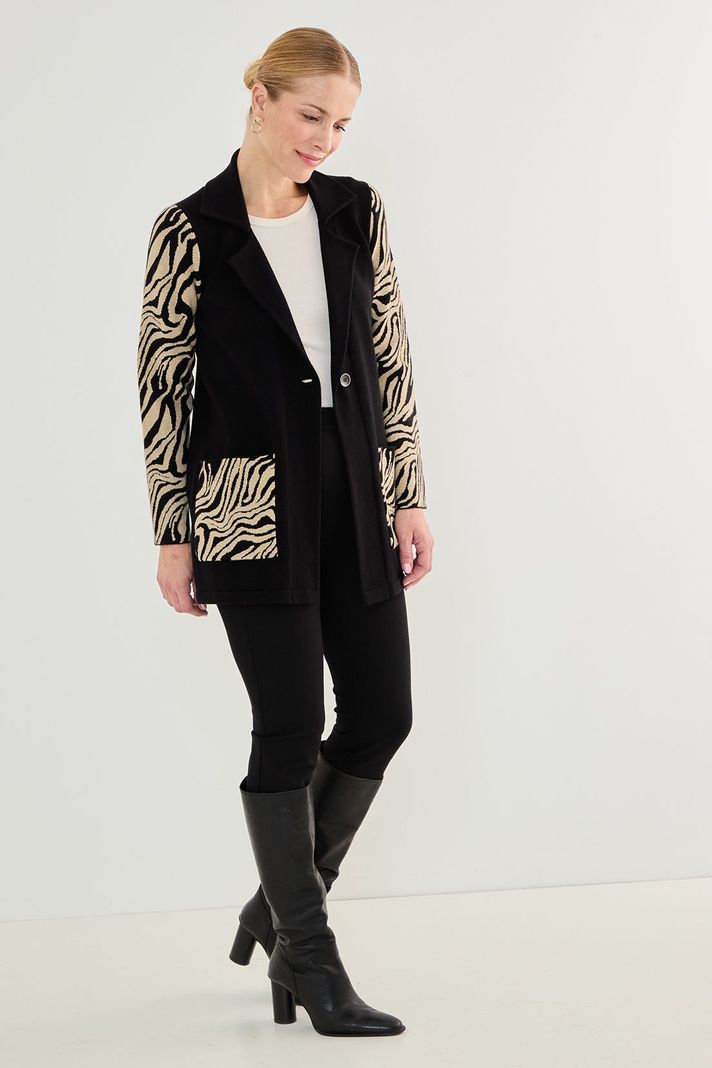 Tejido Tipo Chaqueton Negro 18602125002102-2