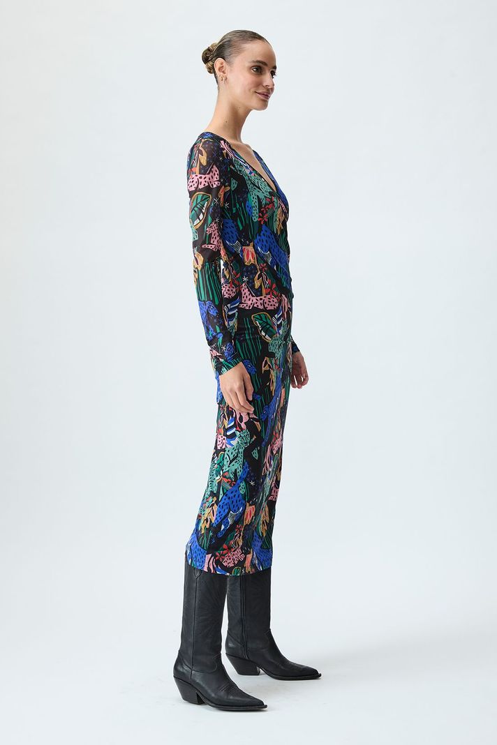 Vestido Fantasia Largo Negro iO 13520125001102-3