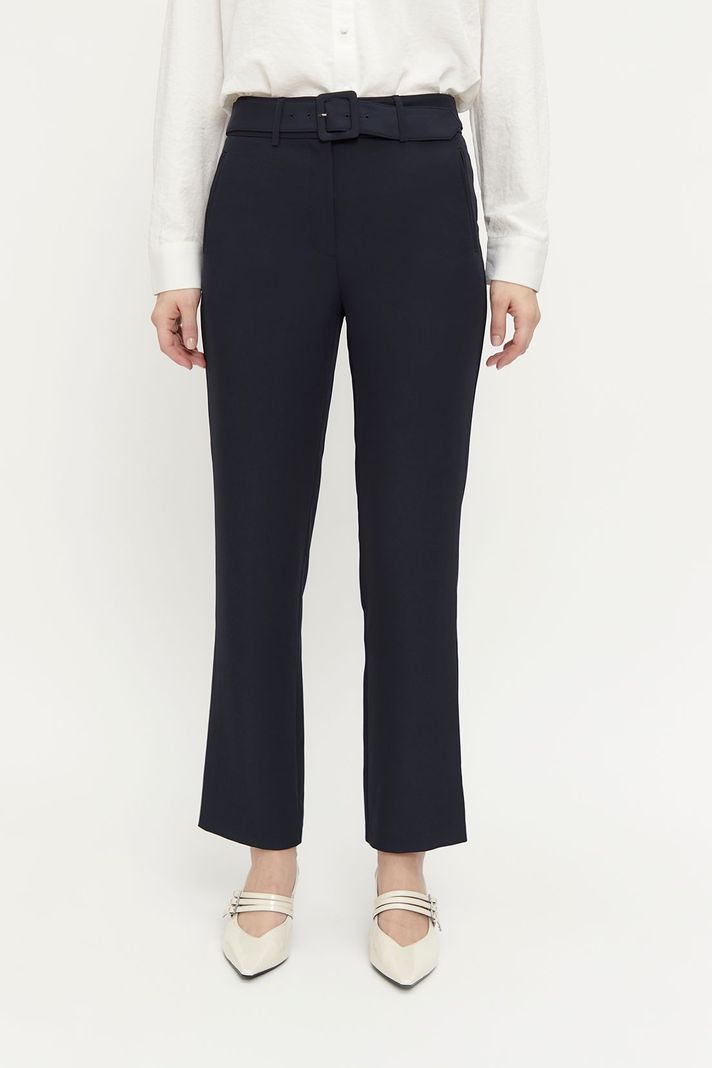 Pantalon Liso Cinturon Azul Ash 11007224056104-1
