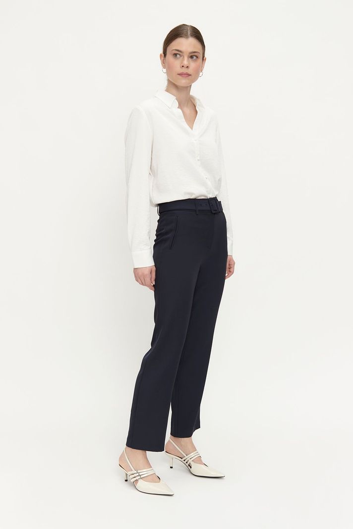 Pantalon Liso Cinturon Azul Ash 11007224056104-3