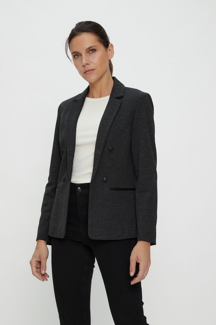 Blazer Fantasia Negro Ma Griffe 16104124003102-2